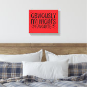 Ik ben duidelijk mama's favoriet canvas afdruk (Insitu (Slaapkamer))