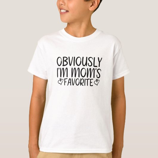 Ik ben duidelijk mama's favoriet t-shirt (Voorkant)