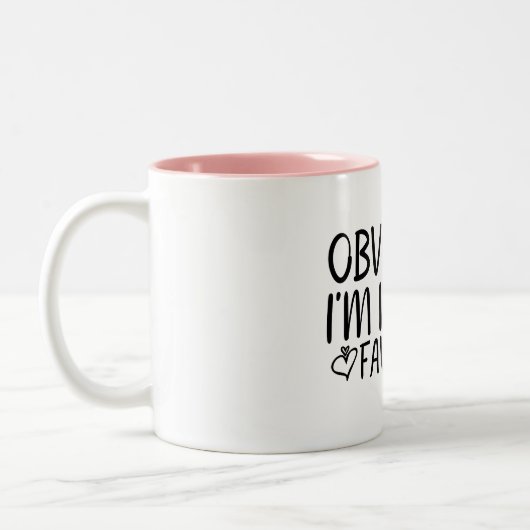 Ik ben duidelijk mama's favoriet tweekleurige koffiemok (Links)