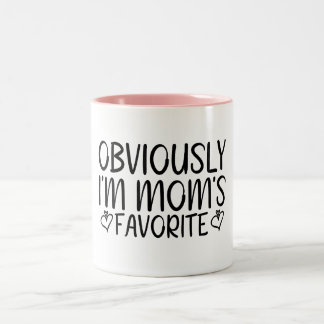 Ik ben duidelijk mama's favoriet tweekleurige koffiemok