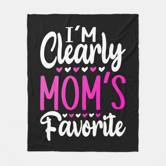 Ik ben duidelijk Mam's favoriet Fleece Deken (Voorkant)