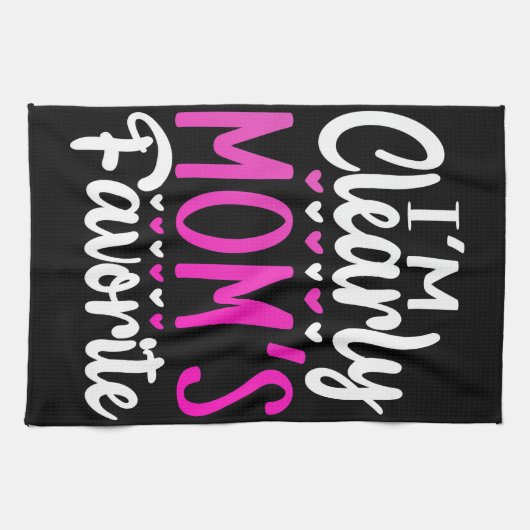 Ik ben duidelijk Mam's favoriet Theedoek (Horizontaal)