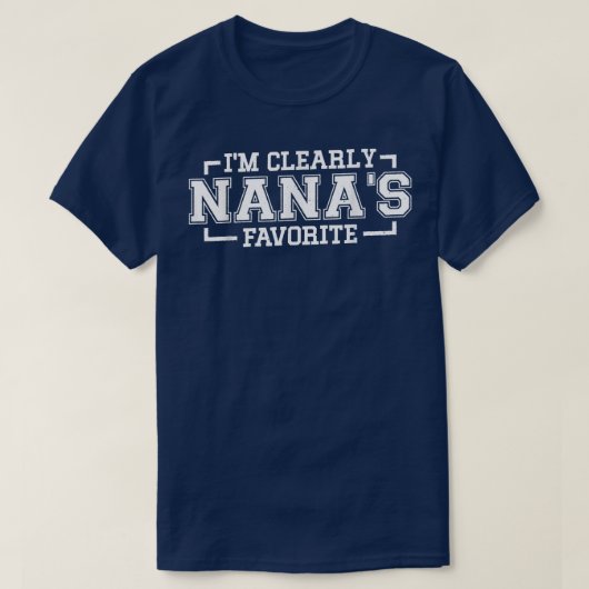 Ik ben duidelijk Nana's favoriete, kleinzoon groot T-shirt (Design voorkant)