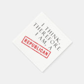 Ik ben dus een republikein servetten (Hoek)