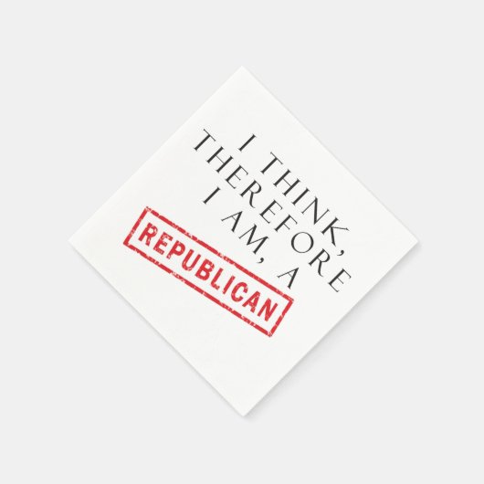 Ik ben dus een republikein servetten (Hoek)