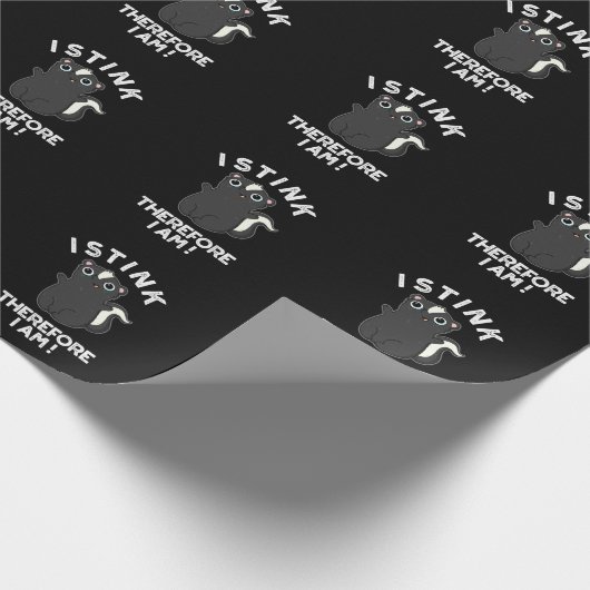 Ik ben dus grappig Skunk Pun Dark BG Cadeaupapier (Hoek)