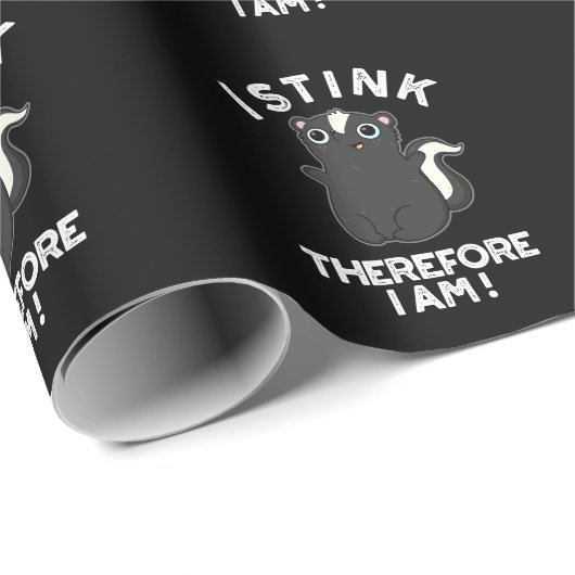 Ik ben dus grappig Skunk Pun Dark BG Cadeaupapier (Rol Hoek)