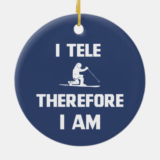 Ik ben dus Tele Keramisch Ornament (Achterkant)