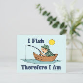 Ik ben dus Vissen Briefkaart (Staand voorkant)