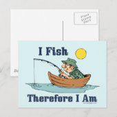 Ik ben dus Vissen Briefkaart (Voorkant / Achterkant)