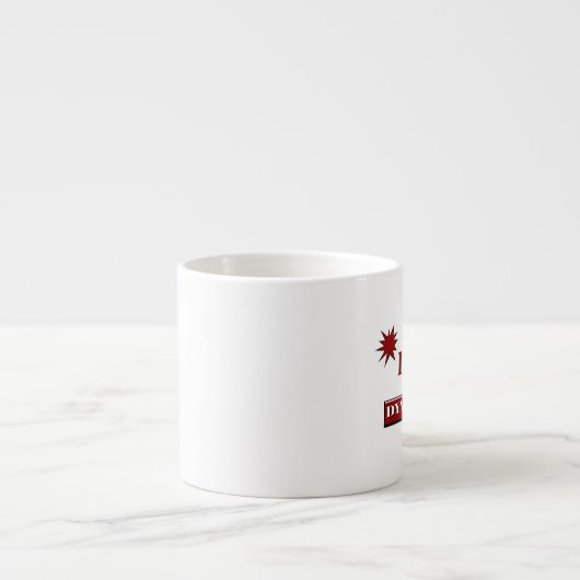 "Ik ben dynamiet" Espresso Kop (Voorkant)