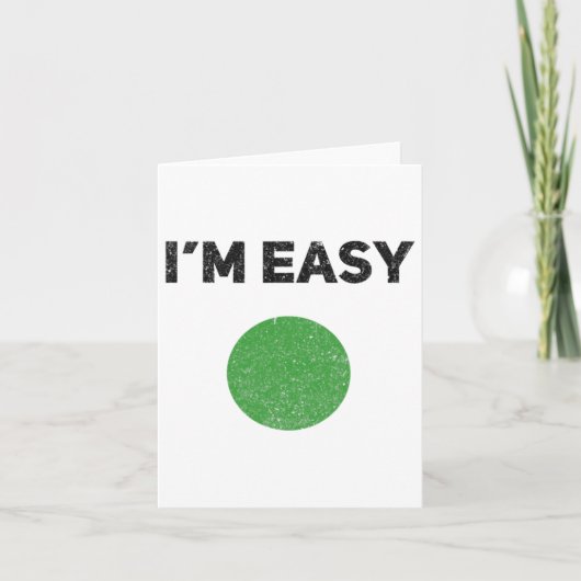 Ik ben Easy Green Skiing Circle Snowboard Kaart (Voorkant)
