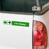 Ik ben Easy Ski Trail Sign Bumpersticker (Op Truck)