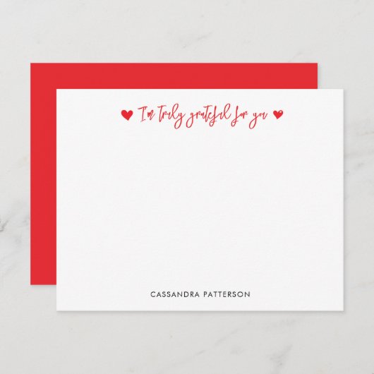 Ik ben echt dankbaar voor je notitiekaartje (Voorkant / Achterkant)