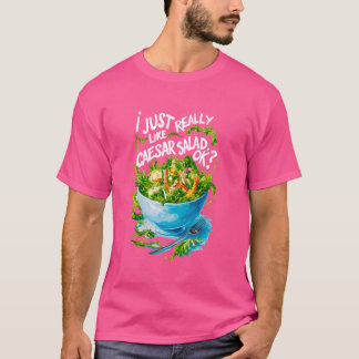 Ik ben echt dol op Caesar Salad Funny Salad Vegeta T-shirt