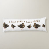 Ik ben echt dol op Ducks Body Pillow Lichaamskussen (Achterkant)