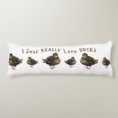 Ik ben echt dol op Ducks Body Pillow Lichaamskussen (Voorkant)