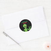 Ik ben echt een Alien Ronde Sticker (Envelop)