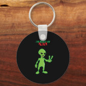 Ik ben echt een Alien Sleutelhanger (Voorkant)