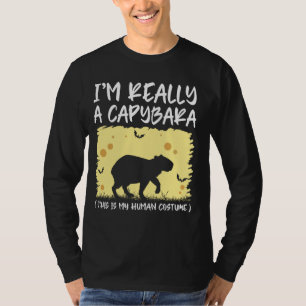 Ik ben echt een capibara, dit is mijn menselijke k t-shirt