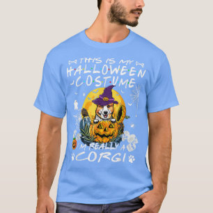 Ik ben echt een Corgi Hondenliefhebber Halloween C T-shirt