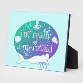Ik ben echt een Mermaid Wall plaque Fotoplaat (Zijkant)