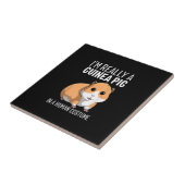 Ik ben echt een pareltje in een kostuum. tegeltje (Zijkant)