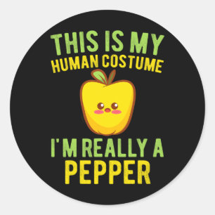 Ik ben echt een pepertje Peuter Kinderen Grappig K Ronde Sticker