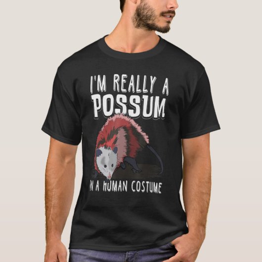 Ik ben echt een postbode in een humaan kostuum Hal T-shirt (Voorkant)