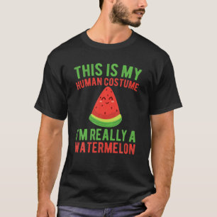 Ik ben echt een watermeloen peuter Kinder grappige T-shirt