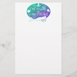 "Ik ben echt een Zeemeermin" briefpapier