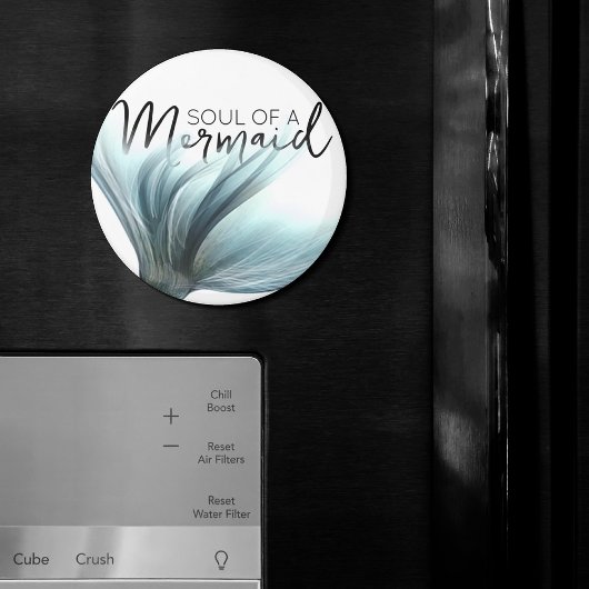 Ik ben echt een zeemeermin | Offerte met Blauwgroe Magneet