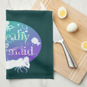 Ik ben echt een zeemeermin theedoek (Quarter Fold)