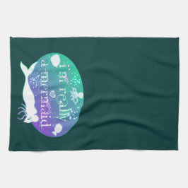 Ik ben echt een zeemeermin theedoek