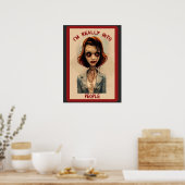 Ik ben echt in People Zombie Poster (Keuken)