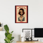Ik ben echt in People Zombie Poster (Thuiskantoor)