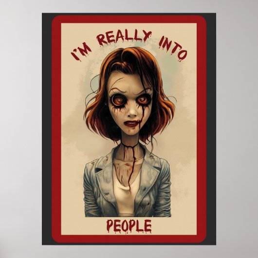 Ik ben echt in People Zombie Poster (Voorkant)