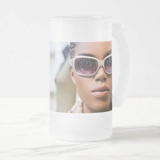 Ik ben echt mooi matglas bierpul (Voorkant rechts)