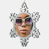 Ik ben echt mooi tin sneeuwvlok ornament (Rechts)