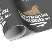 Ik ben echt net als Walrussen. Cadeaupapier (Rol Hoek)