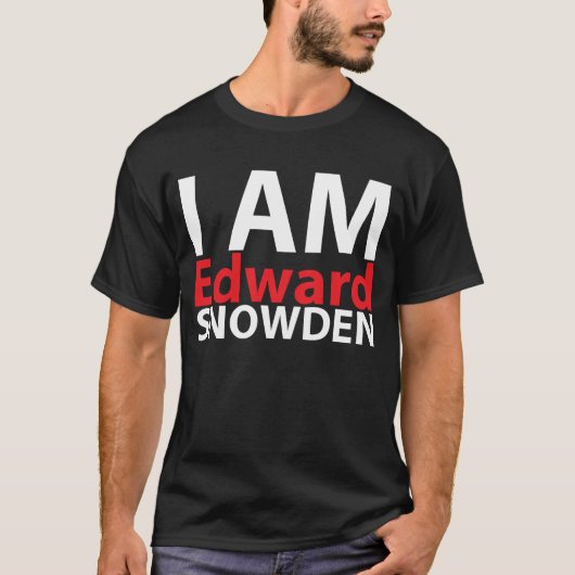 Ik ben Edward Snowden T-shirt (Voorkant)