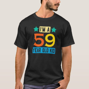 Ik ben een 59-jarig Kind 59ste verjaardag T T-shirt