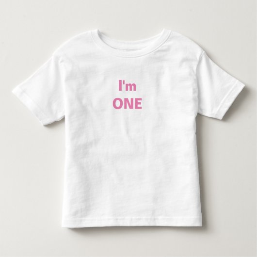 Ik ben één aangepaste kinder-t-shirt kinder shirts (Voorkant)