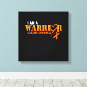 Ik ben een aanhanger van het Oranje lintje van de  Canvas Afdruk (Insitu (Houten vloer))