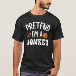 Ik ben een aap Halloween kostume Mannen K T-shirt