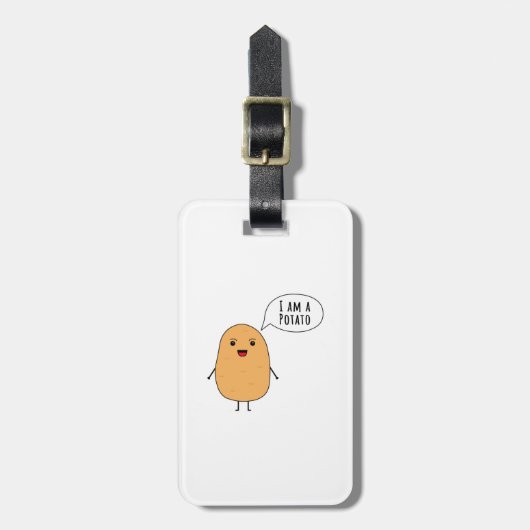 Ik ben een aardappel bagagelabel (Voorkant verticaal)