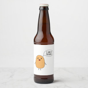 Ik ben een aardappel bier etiket