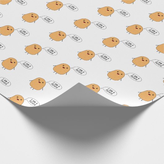 Ik ben een aardappel cadeaupapier (Hoek)