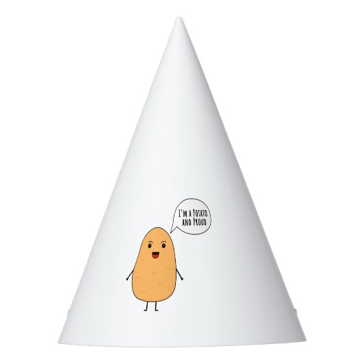 Ik ben een aardappel en trots feesthoedjes (Voorkant)