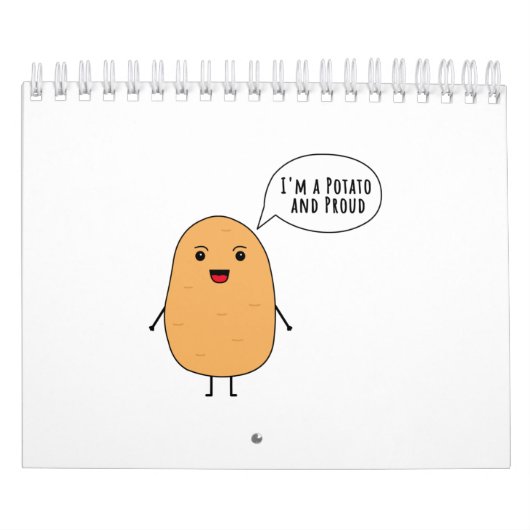 Ik ben een aardappel en trots kalender (Hoes)